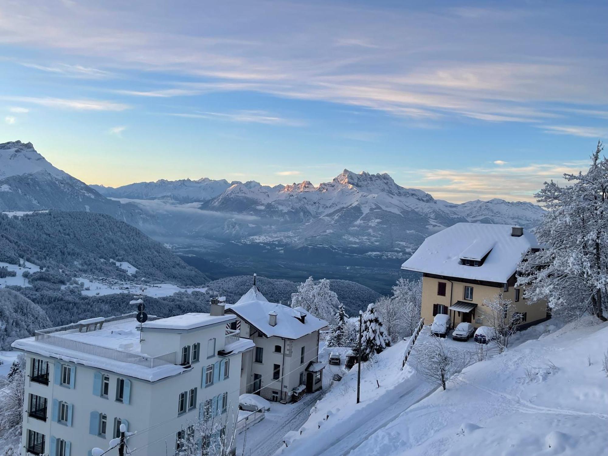 Charmant Appartement Au Vagabond Leysin Exterior photo